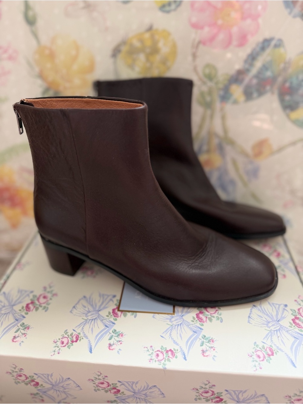 Madewell Black Leather Ankle Booties